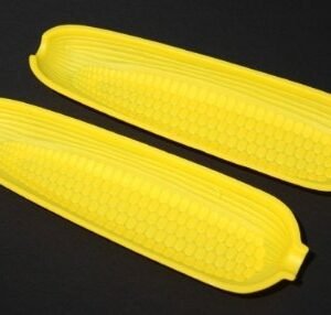 Corn Dishes Yellow Plastic 2pc