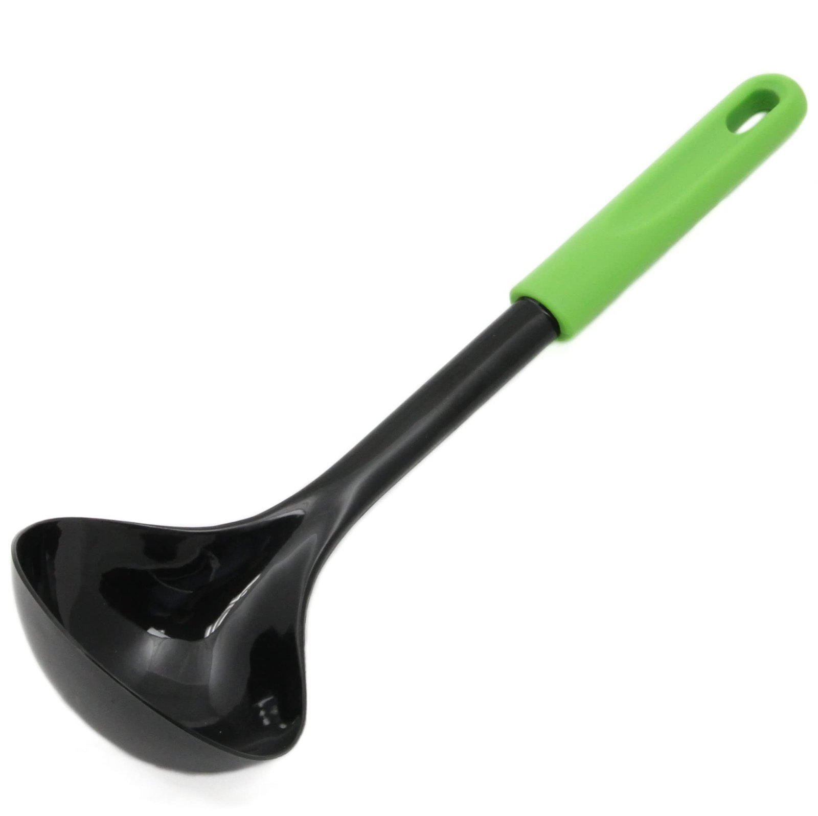 Black Nylon Soup Ladle - Green