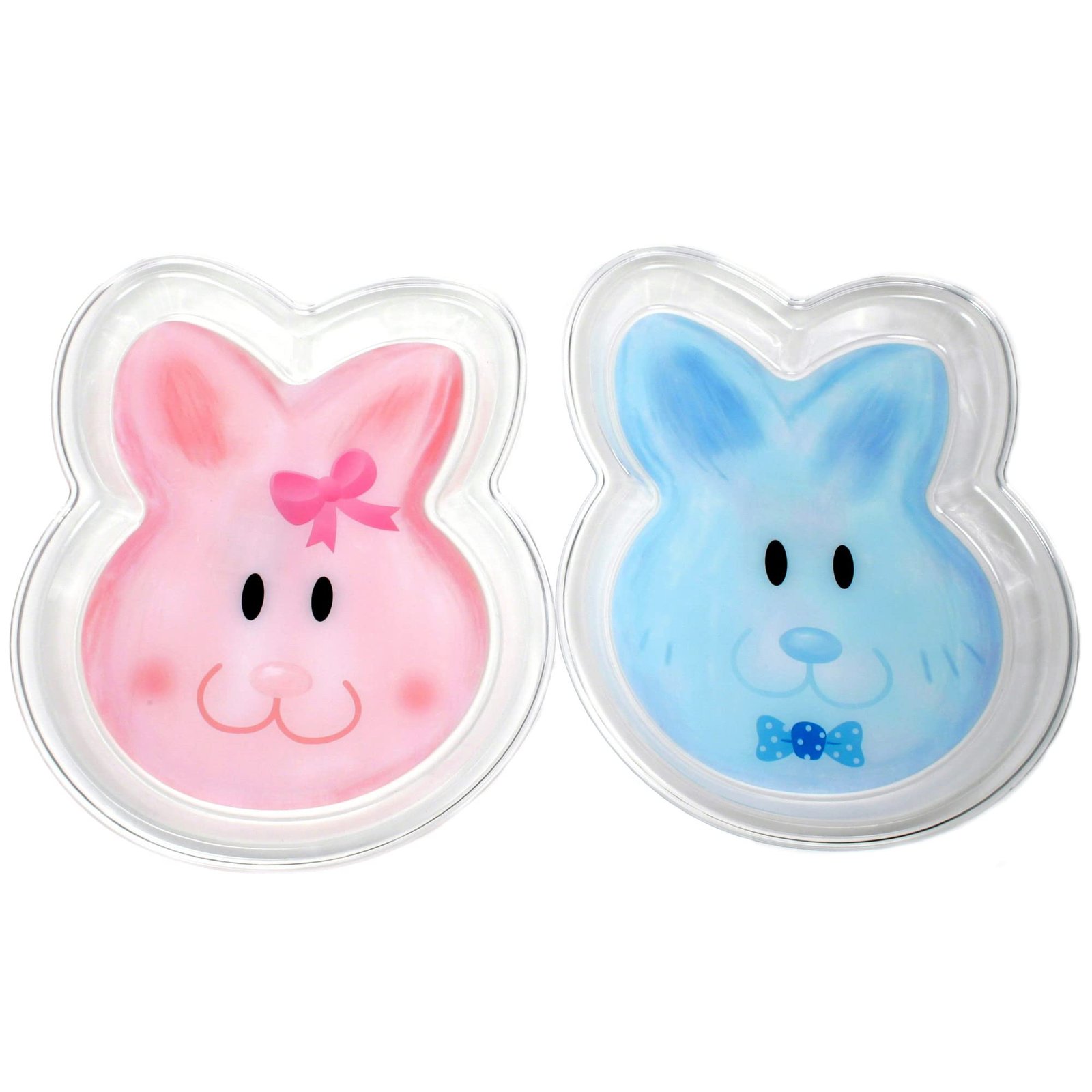 Clear Plate -Easter Bunny Face