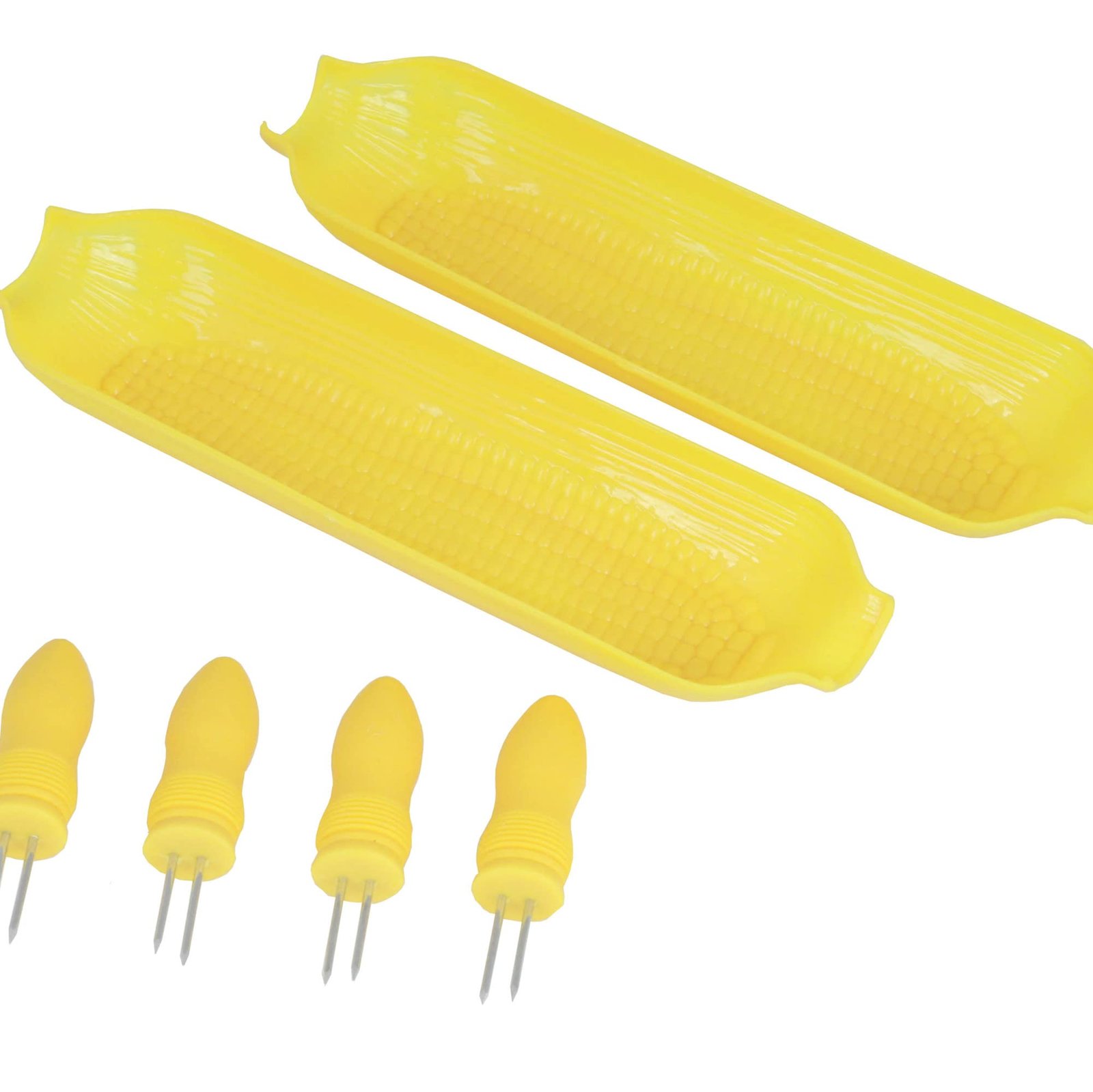 Corn Dishes w/4pc Corn Holder