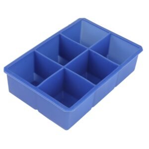Silicone Ice Cube Tray, 6 cube