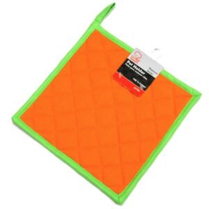 Pot Holder - Orange w/green
