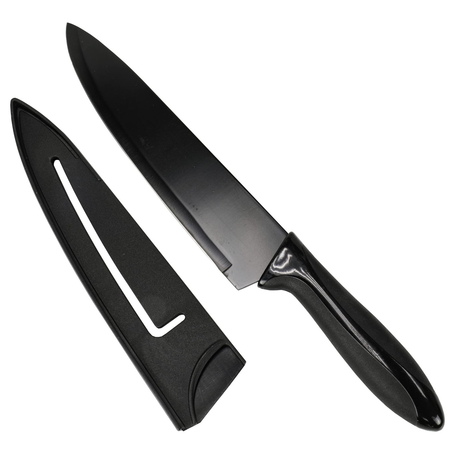 8" Chef Knife w/Sheath-Black