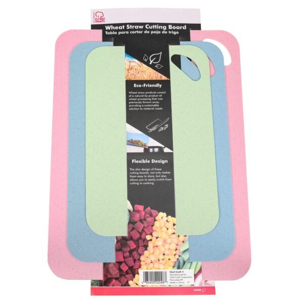 Wheat Straw Cutting Board 3pc