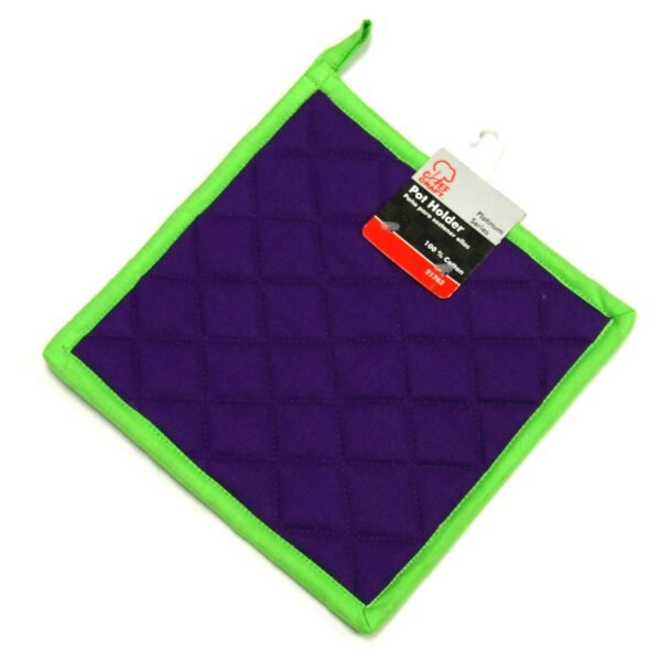 Pot Holder - Purple w/green