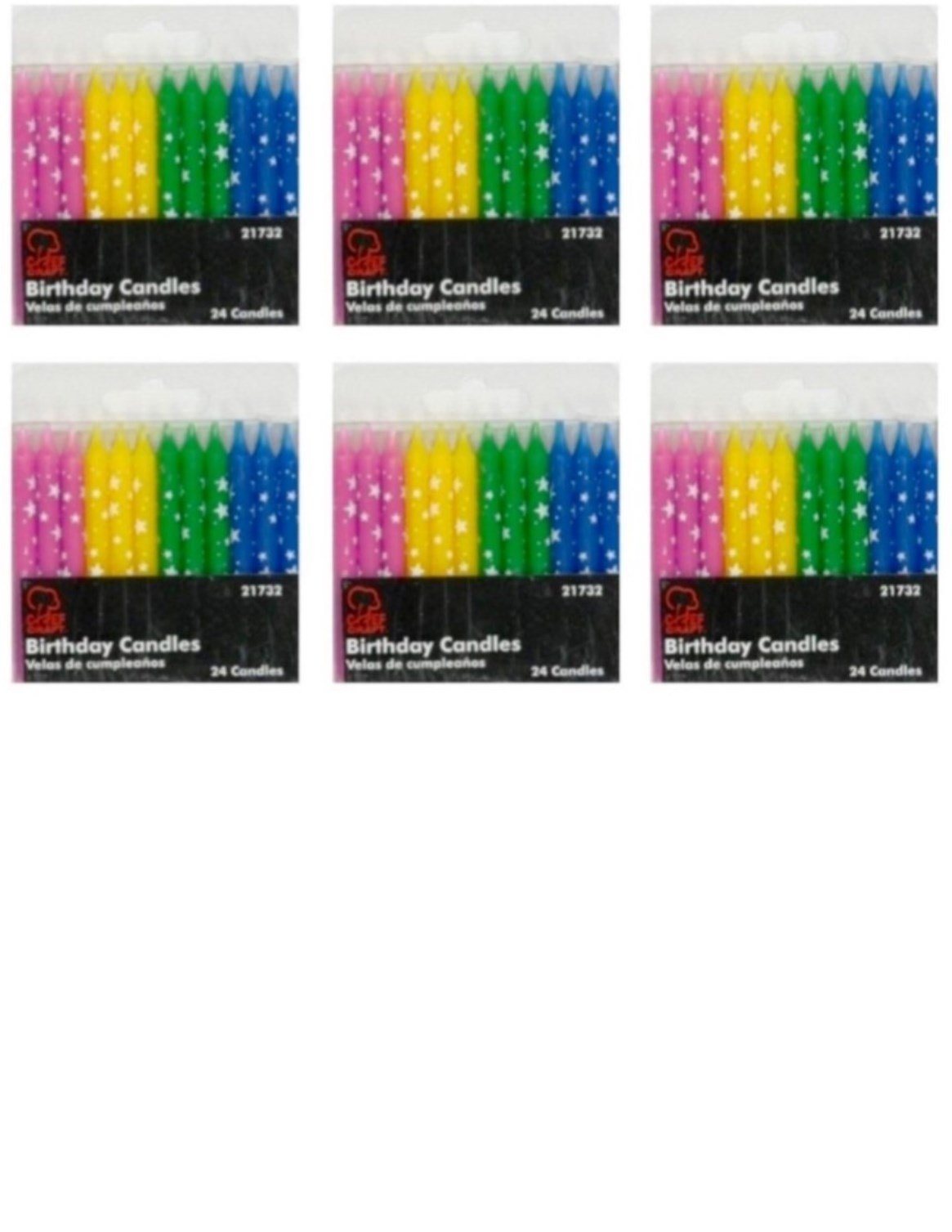 Birthday Candle 24pk - Stars