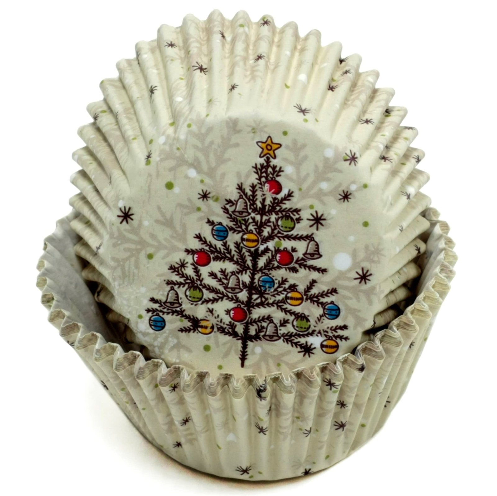 Baking Cups-Tree w/Decor. 50ct