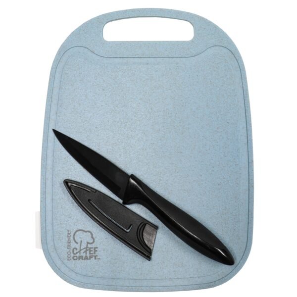 Wheat Straw Cut. Board w/ Knif