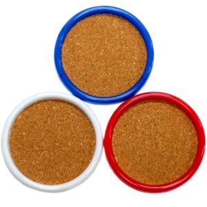 Cork Coaster Plastic Frame 4pc