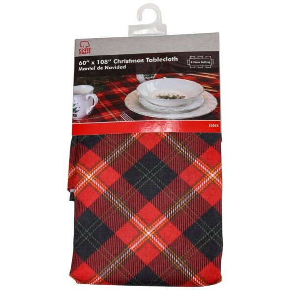 Tablecloth - Green/Red Plaid