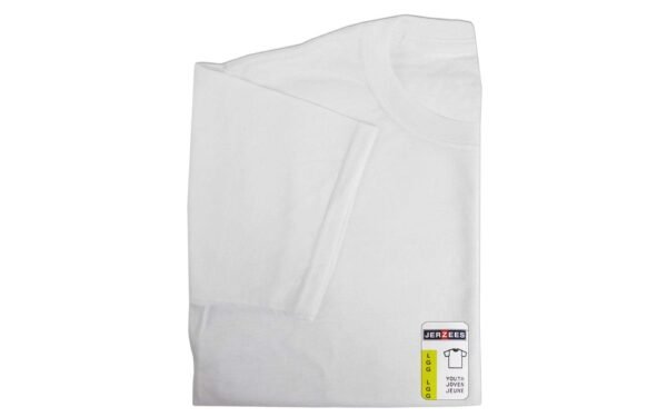 Jerzees TShirt Youth Large White