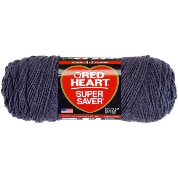 C&C Red Heart Super Saver Yarn 7oz Charcoal