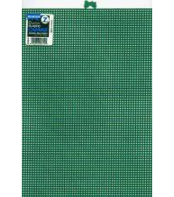 Darice Plastic Canvas #7 Mesh 10.5x13.5 Green
