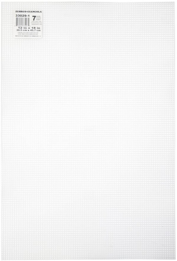 Darice Plastic Canvas #7 Mesh 12x18 Clear