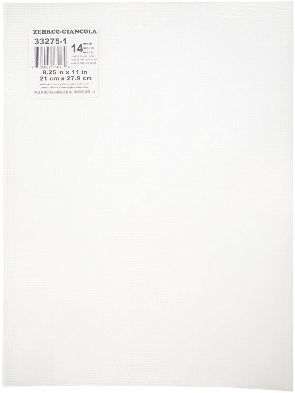 Darice Plastic Canvas #14 Mesh 8.25x11 Clear