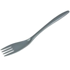 Gourmac 12-Inch Melamine Cooking & Serving Fork, Gray