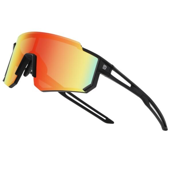 DUCO Polarized Kids Sunglasses Youth Baseball Sports Sun Glasses Lightweight TR90 Frame UV400 Cycling Shades with Strap DK310