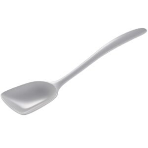 Gourmac Hutzler 11 Inch Melamine Flat-Front Spoon (White)