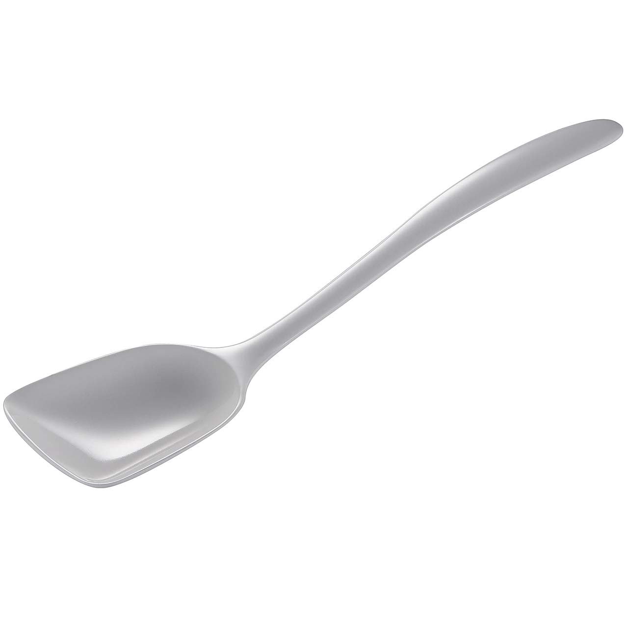 Gourmac Hutzler 11 Inch Melamine Flat-Front Spoon (White)