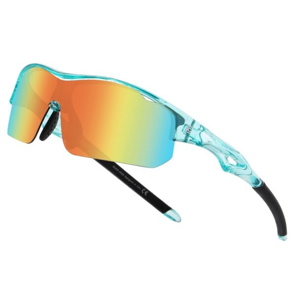DUCO Sports Youth Baseball Sunglasses for Kids Unbreakable TR90 Frame Lightweight Sun Glasses for Boys and Girls DK261