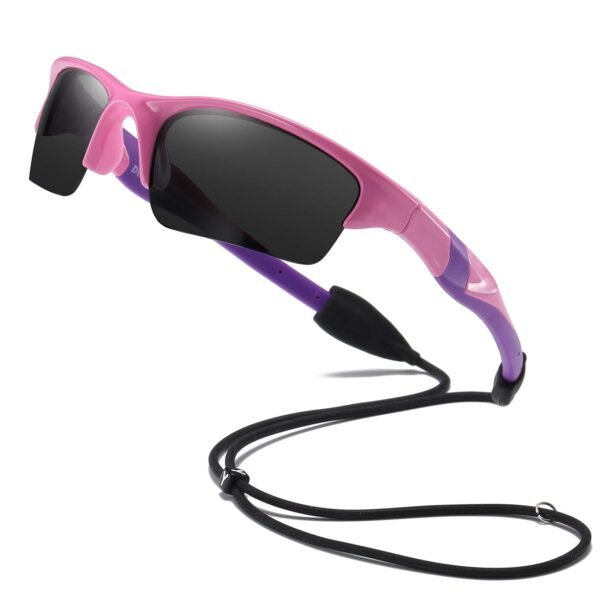 DUCO Kids Sunglasses Boys Sports Sunglasses Youth Polarized Baseball Sunglasses for Boys and Girls Age 6-8 K014